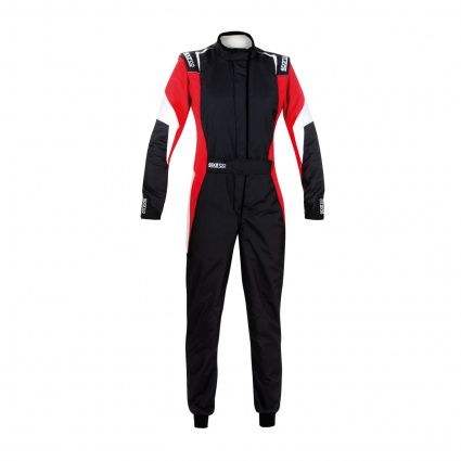 Sparco Competition Lady (R567) Race Suit - Black/White/Red